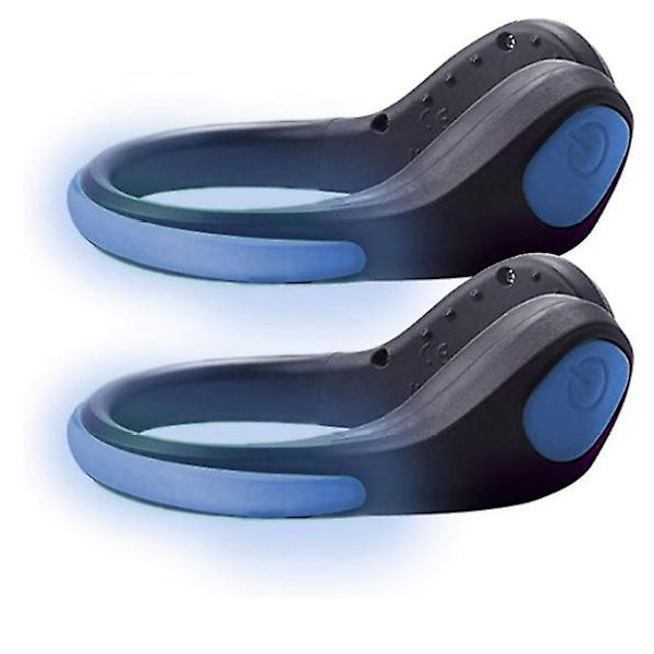 2 st LED-lampor för skor, regnsäker blinkande lampa för löpning, jogging, cykling, utomhusaktiviteter, hundpromenader på natten