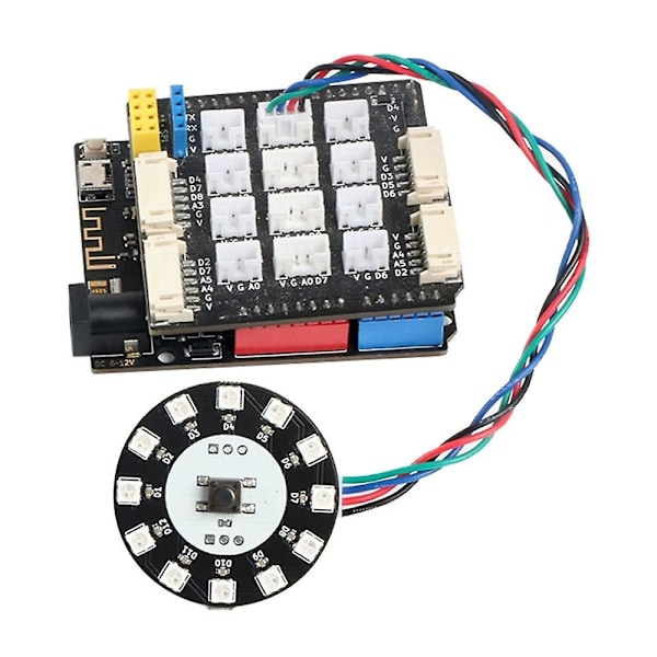 12-bitars Ws281b 3535 RGB LED-drivrutinmodul, programmerbar LED-ringlampsmatris med integrerade drivrutiner för R3