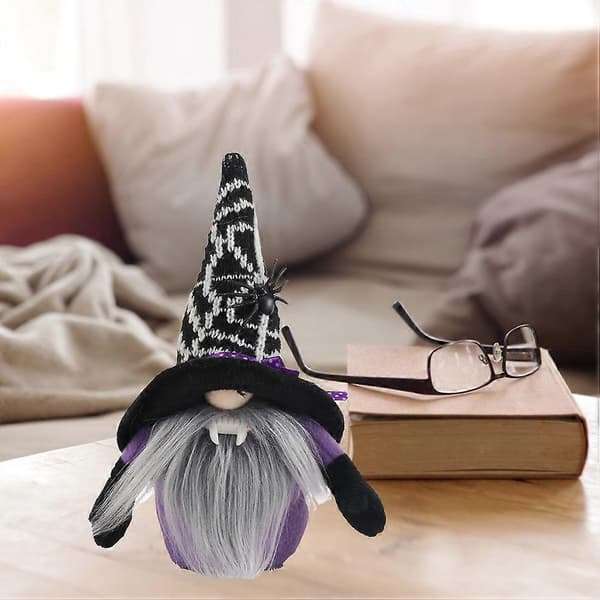 HalloweenPlush Faceless Gnome Decor, Svart/, Perfekt present till barn