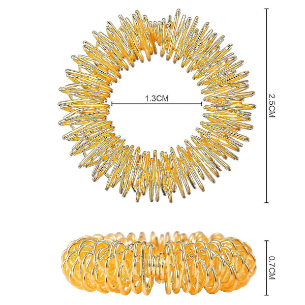 30 stycken Akupressurringar Spikiga Sensoriska Fingerringar Set