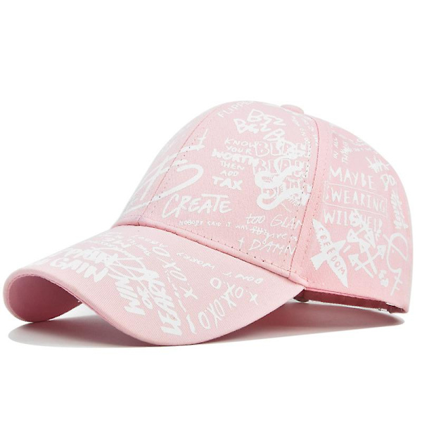 Graffiti Print Hat Mænd Og Kvinder Alsidig Multi-farve Maleri Sol Hat Trend Fashion Cap Baseball Hat