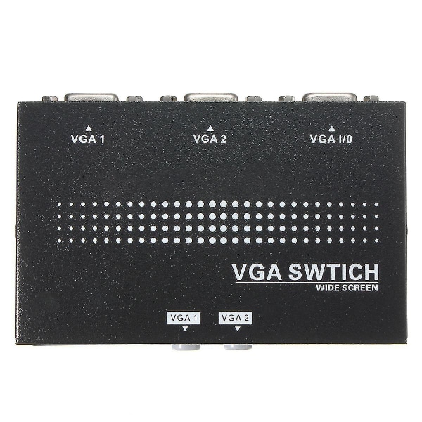 2 i 1 ut VGA VGA 2 PORTE til en skjerm to kilder MANUELL BRYTER SPLITTER