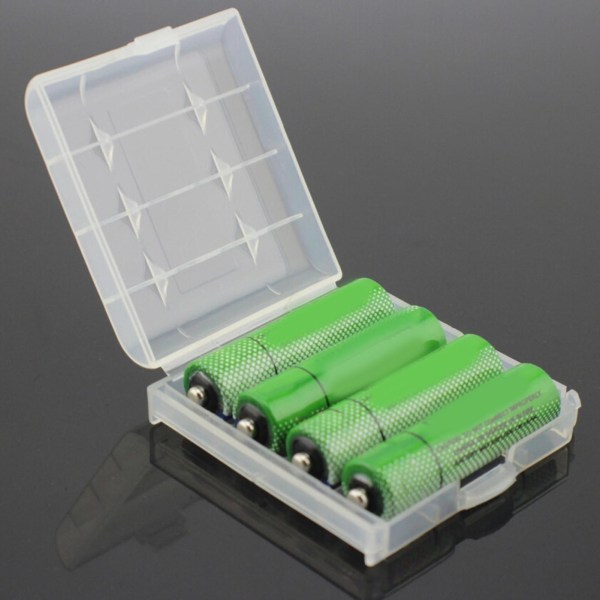 10 stk batterioppbevaringsboks med stor kapasitet, korrosjonsbestandig pp klar tørr batteribeholder Oppbevaringsboks til hjemmet