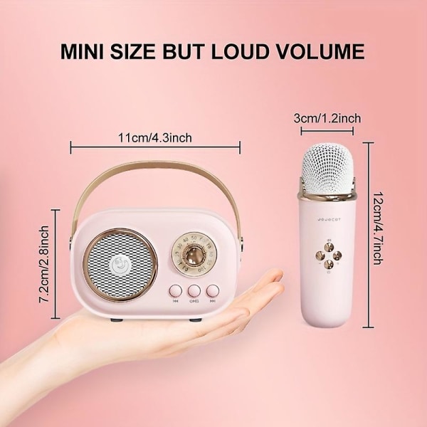 Langaton Bluetooth -äänen kannettava vahvistin kotiin Ktv-mikrofoni pieni mikrofoni kaiutin syntymäpäivälahja (vihreä)