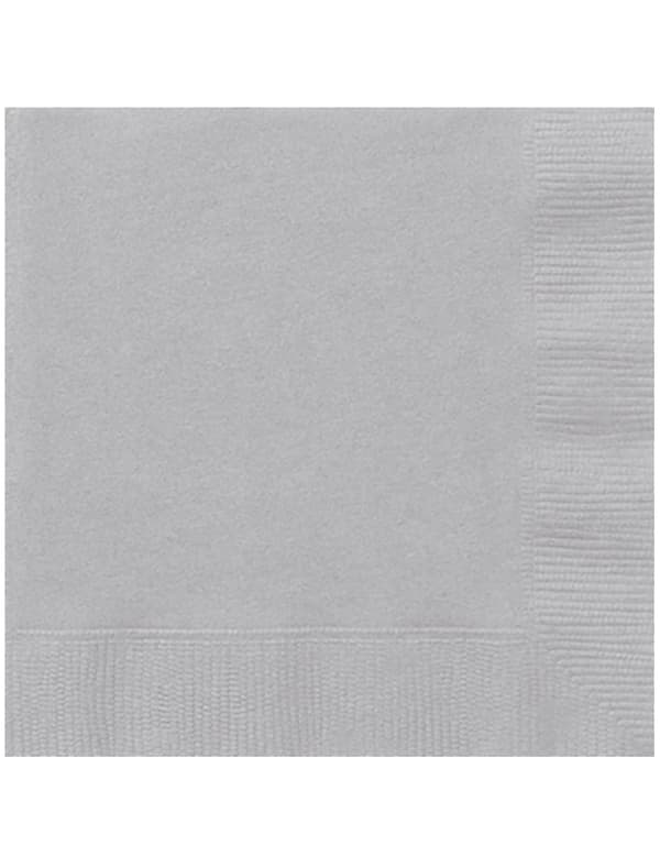 20 Silverpapperservetter 33 x 33 cm