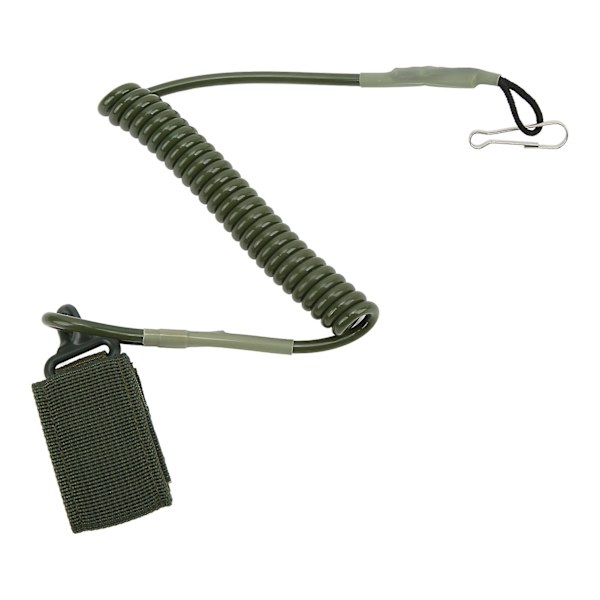 2024 Elastisk spiralslinga rep snöre lanyard utomhus skytte anti förlorad militär väska fläkt fjäderrem