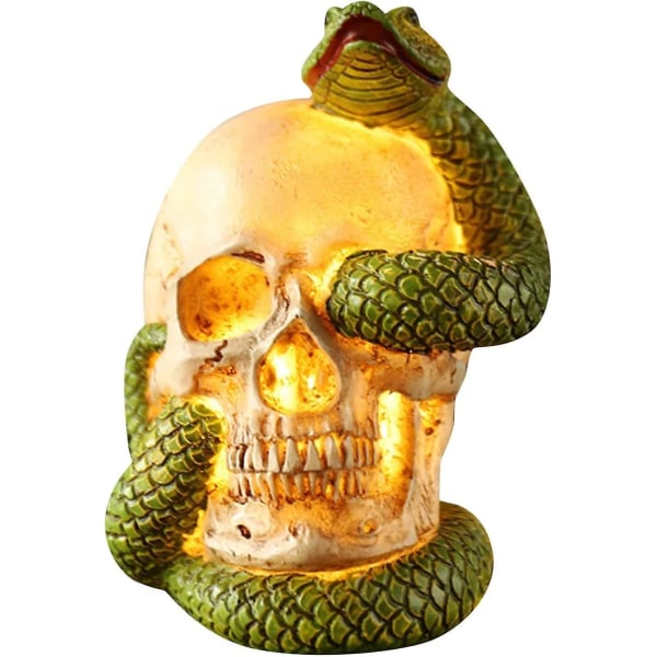 Snake In A Skull Ornament Halloween Hartsi Koriste Koriste Halloween Ornament Sisustus Kodin sisustus