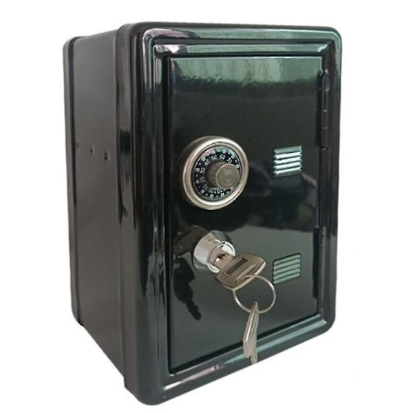 Sikker boks arrangør jern skrivebord dekorativ boks bank metal mini skab penge opbevaringsboks opbevaringsboks F