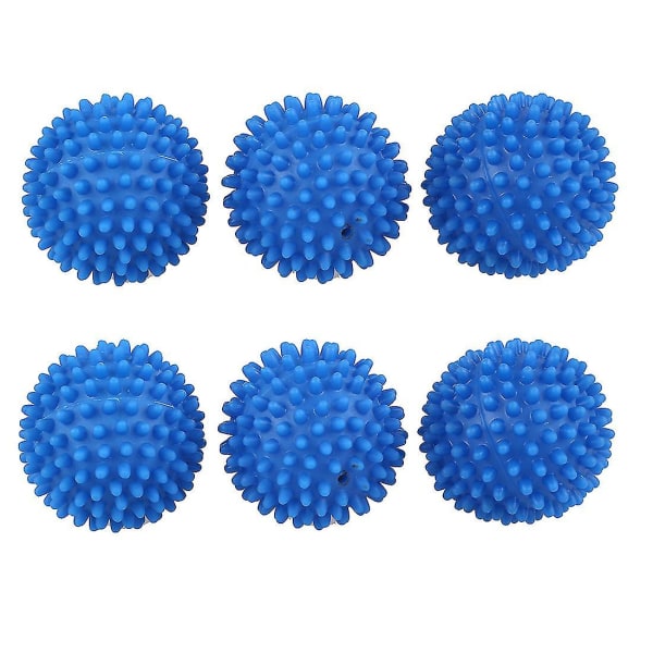 6 x blå genanvendelige tørrebolde