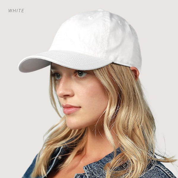 Unisex Bomullskeps för Män och Kvinnor Justerbar Lättvikts Polo Stil Böjd Brätte Blåbär