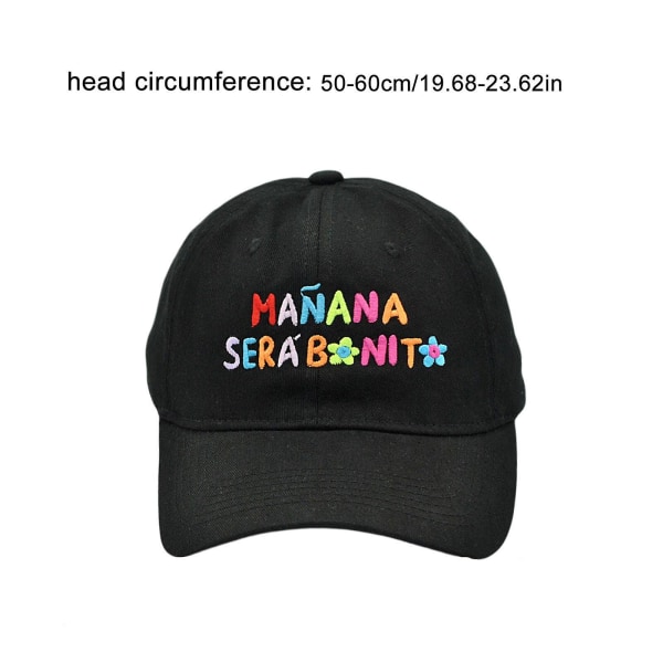 Manana Sera Bonito Baseballhatt Trucker Hat Justerbar Snap Back-lukking Baseballcaps for kvinner Menn（Marineblå）