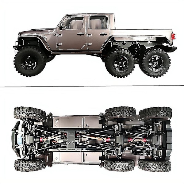 Metalldrivaksling Drivaksel for 1/18 Rochobby Wowrc Cheyenne 6x6 Rc Crawler Bil Oppgraderinger Deler Acc