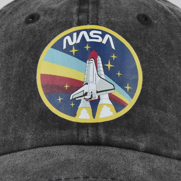 Eurooppalainen ja amerikkalainen Nasa Graffiti -painatus Baseball-lippis Värillinen silkkipainatus Huippulippis, joka on valmistettu vanhasta kaarevasta lieristä Hattu Aurinkohattu Henkilökohtainen hattu
