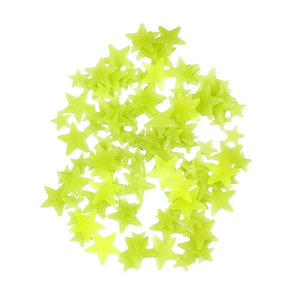 100 st Luminous Stickers, fluorescerande väggdekaler för
