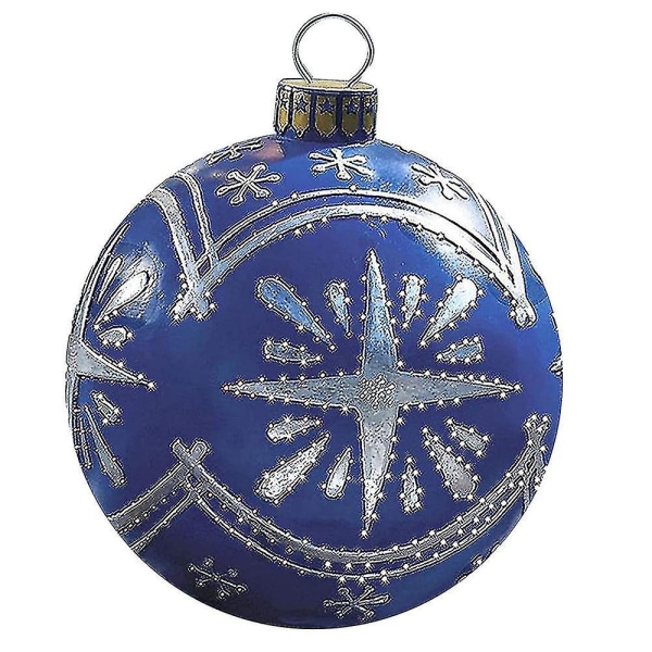 Feriepynt jul oppblåsbar ball fest utendørs dekorasjon jule hjemme ornament no2702（A）