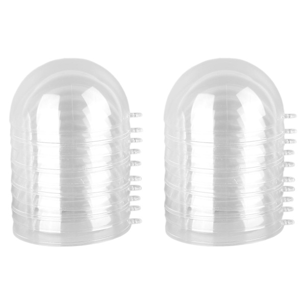 Genomskinliga julgranskulor 3,9 tum i diameter Hög transparens Säkra plast Hängande hål Jul Fyllbara bollar För gör-det-själv-dekoration