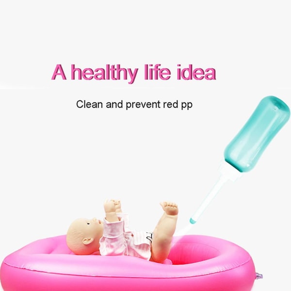 500 ml Peri-flaske for postpartum-pleie Bærbart reisebidet for babykvinner sengeliggende pasient med 2 dyser
