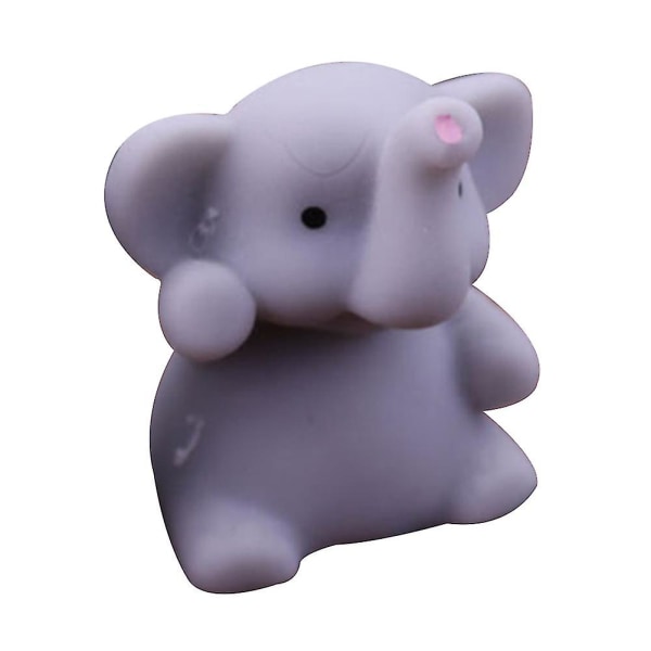Naievear Cute Squishy Elephant Squeeze Healing Fun Kids Kawaii Legetøj Stress Reliever Decor (Grå)