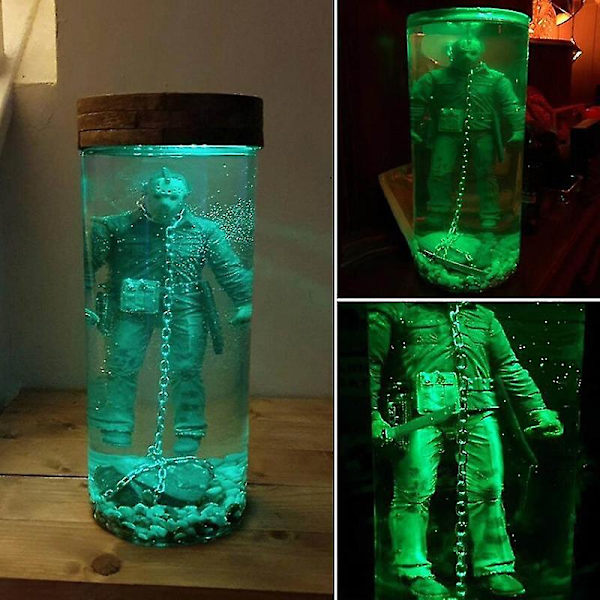 Jason Is Alive Resin Lampe, Del Seks Af Filmsamlingens Ornamenter, Vandsøjlelampe - Snngv