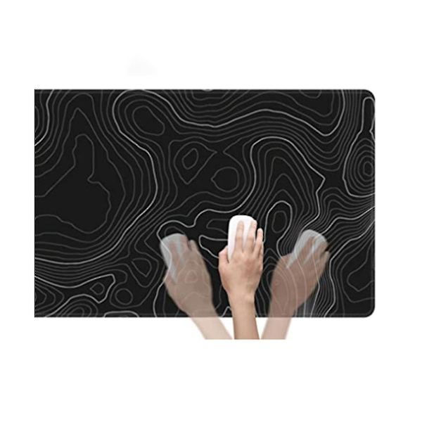 Topografisk kontur udvidet stor musemåtte computer tastatur musemåtte med 3mm ikke-base