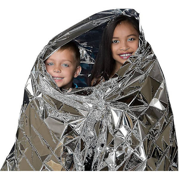 Överlevnads-/räddnings-/första hjälpen-filtar - Isolerande, reflekterande, silver Hy