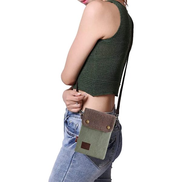 Canvas Universal Telefonväska - Axelväska - Mini Messenger Bag