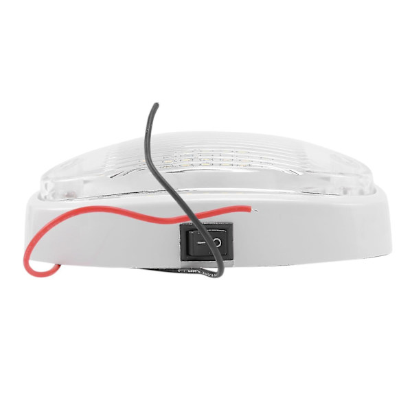 12v LED-lys med afbryder til campingvogn, autocamper, bådmarkise, hvid