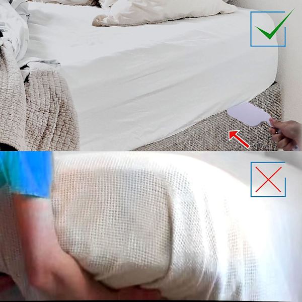 Lakanhållare Sängkil för att stoppa in lakan Lakanbyte Assistent Sängbädningsverktyg Madrasslyftare för att skydda rygg och naglar (vit)