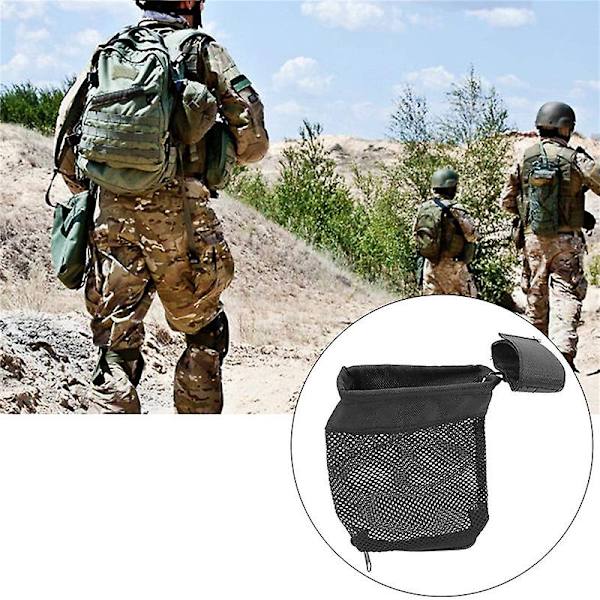 Messingfanger Tactical Deluxe Mesh Messingfanger med glidelås i bunnen for rask utlasting SVART