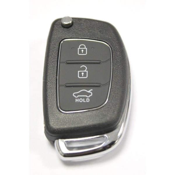 Rfc 3-knaps flip nøgletaske til Hyundai I10 I20 I40 Ix35 Santa Fe fjernbetjening - Jxlgv-hurtig levering