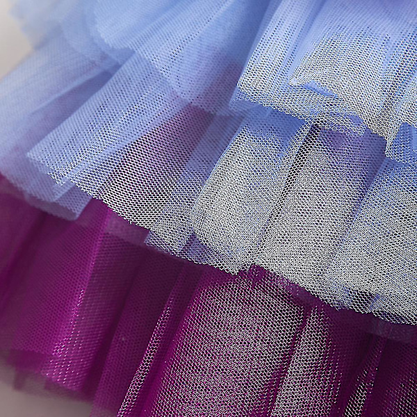 Flickor Unicorn Långärmad Prinsessklänning (110CM)