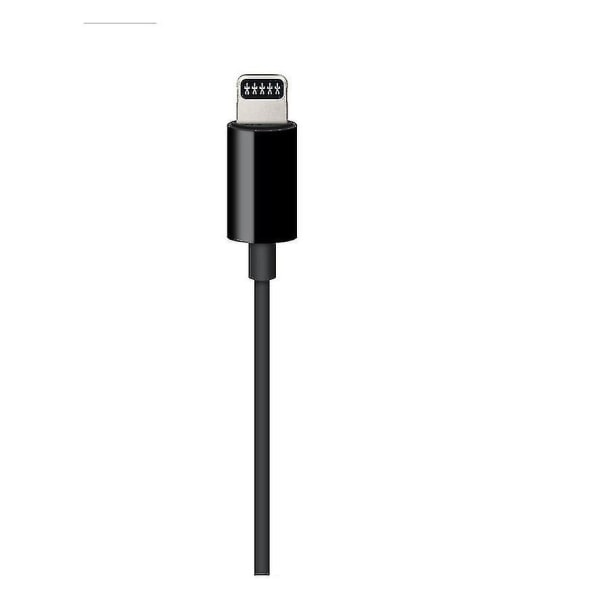 Lyn til 3,5 mm lydkabel for Apple (1,2 m) - svart