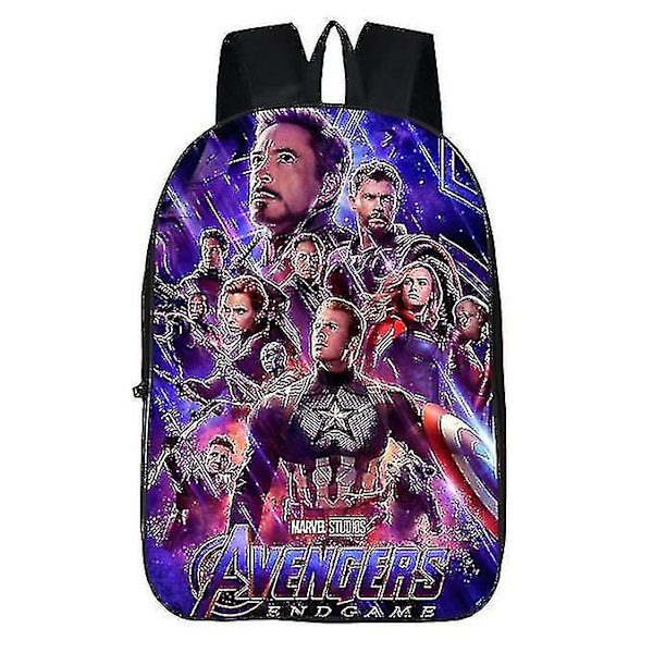 16 tum Avengers 3d tryck barnryggsäckar flickor pojkar barn skolväskor tecknad film dagis ryggsäck (armégrön)