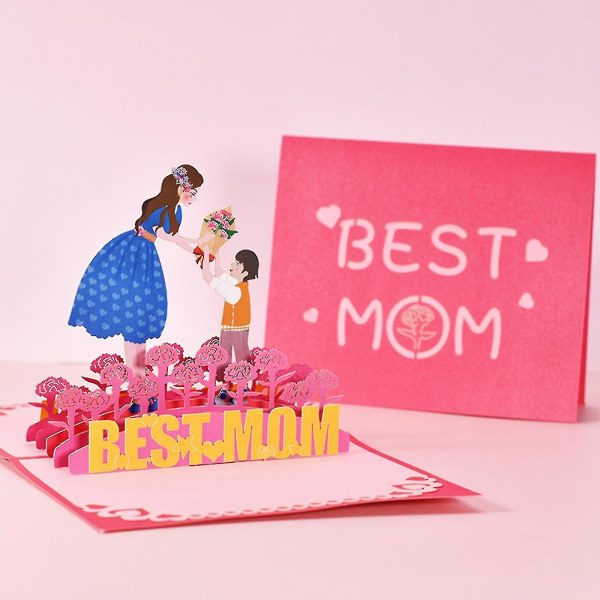 Äitienpäivän poistokortti, paras äitienpäiväkortti kirjekuorella ja muistiokortilla, syntymäpäivälahja äidille
