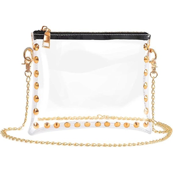 Pieni läpinäkyvä laukku crossbody-laukku läpinäkyvä käsilaukku läpinäkyvä PVC-laukku