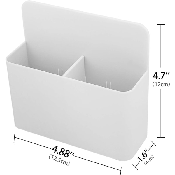 Magnetisk markörhållare, magnetisk hylla, whiteboardpennhållare, skolartiklar för hushåll, kylskåp, whiteboardskåp och andra magnetiska ytor (vit)