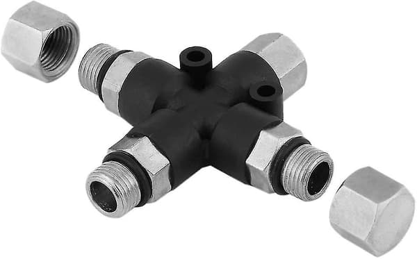 Airbrush-kompressor - 1/8\" Bsp 3-vägs splitterslangadapter