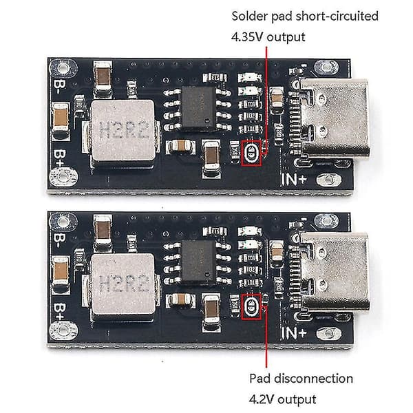 Type-C USB Inngang Høy Strøm 5V Polymer Ternær Litiumbatteri Ladermodul
