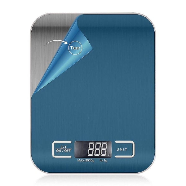 10/5 kg køkkenvægt med LCD-skærm præcisions elektronisk vægt (5 kg x 1 g)
