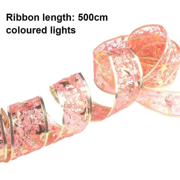 Led Glow Ribbon String Lights Juldekorationer Kompatibel med Home Holiday Party Weddi