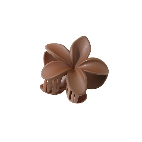 4 st halkfria matta blommiga hårklämmor för kvinnor tjockt/tunt håraccessoarer för kvinnor neutrala blommiga söta kloklämmor olika paket Plumeria hårklämma