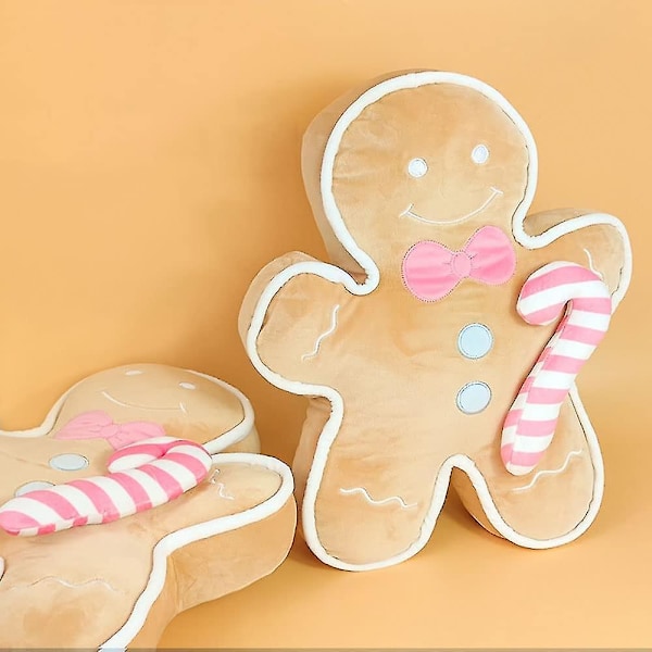 Pepparkaksgubbe plyschdocka kakman plyschfylld leksak pepparkaksgubbe 17 tum - Snngv