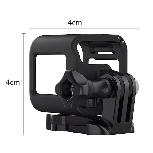Skyddande ramfodral för Gopro Hero 4 chassiramsskyddsfäste för Gopro Hero 5 Session-kamera tillbehör（svart färg）