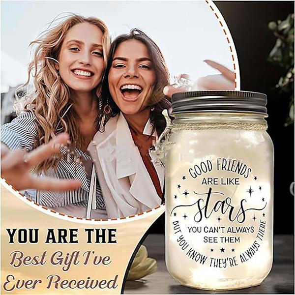 Mason Jar Ljus Födelsedagspresenter Till Vän Mason Jar Lampa