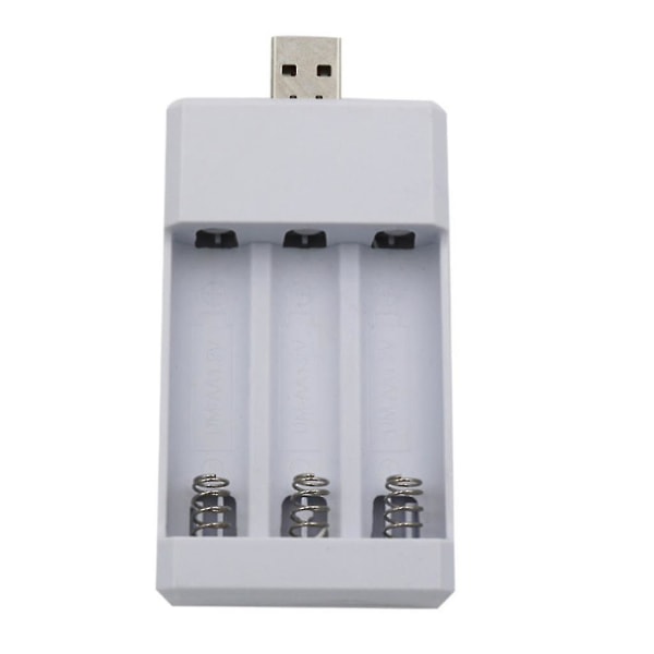 Universal USB-utgangsbatterilader 3-sportadapter for AA AAA-batteri