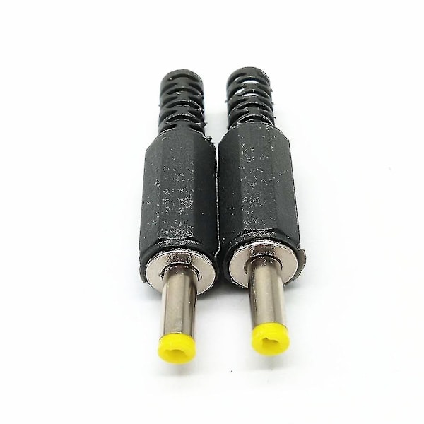 10 st DC-hona 4,0 mm x 1,7 mm strömkabelkontakt Adapter Perfekt för att göra en kabel till önskad längd