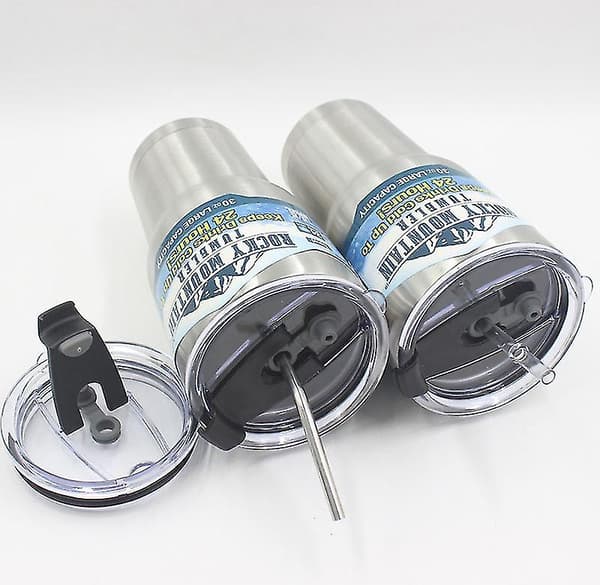 3-pack 30oz Koppslock Bilkopp Ismästare Koppslock Mjölkkopp Sugrörstätning Vändlock