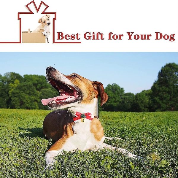 Julehalsbånd – Mykt kjæledyrhalsbåndtilbehør som er kompatibelt med hunder