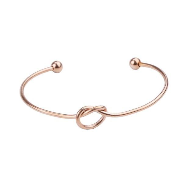 Ghyt 14k guldpläterade Forever Love Knot Infinity Armband för kvinnor | Guldarmband för kvinnor