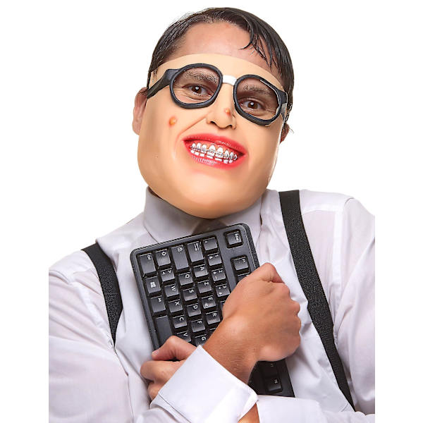 Halvmask i vuxen geeklatex